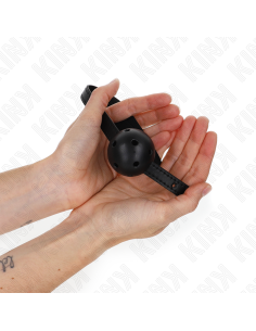 KINK - SIMPLICITY BLACK BREATHABLE BALL 4.5 CM GAG 62 x 1.5 CM 2