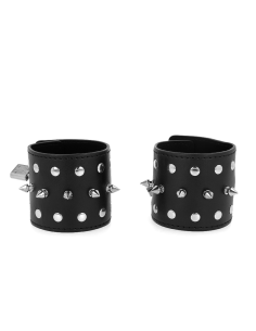 KINK - PUNK WRIST RESTRAINTS WITH SPIKES 25 X 6 CM 2