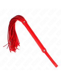KINK - PLATAŽAS SU RAUDONA TEKSTŪRUOTA RANKENA 48,5 CM 2