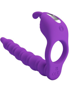 PRETTY LOVE – „Blackney“ penio žiedas su violetiniu vibratoriumi
