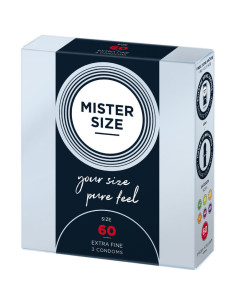 MISTER SIZE - PREZERVATYVŲ DYDIS XL 60 MM (3 VIENETAI) 2