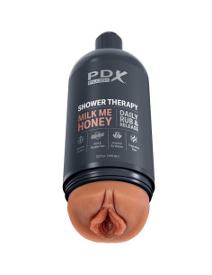 PDX PLUS - STROKER MASTURBATORIUS, DISKRETIŠKO DIZAINO BUTELIUKAS, MILK ME HONEY CANDY ŠAMPŪNAS