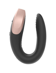 SATISFYER - DOUBLE LOVE LUXURY PARTNER VIBRATOR BLACK 2
