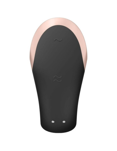 SATISFYER - DOUBLE LOVE PRABANGUS PARTNER VIBRATORIUS JUODAS