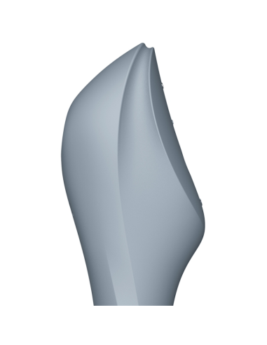 SATISFYER - CURVY TRINITY 3 ORO IMPULSUOTOJO VIBRAVIRAVIMO PRIEMONĖ, PILKA