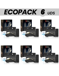 ECOPACK 6 UNITS - IBIZA SILICONE PANTIE VIBRATOR REMOTE CONTROL