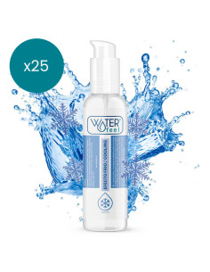 WATERFEEL - ŠALTO EFEKTO LUBRIKANTAS 150 ML PAKUOTĖJE 25 VNT.