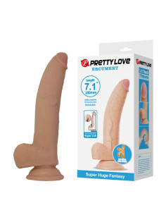 PRETTY LOVE - ELLCUMENT REALISTIC FLEXIBLE DILDO 18 CM Ø 4.5 CM TPE NATURAL
