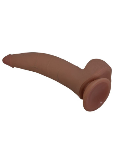 PRETTY LOVE - CUTHBERT REALISTIC FLEXIBLE DILDO 20 CM Ø 5 CM TPE BROWN