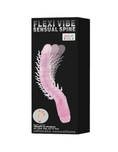 BAILE - FLEXI VIBE SENSUAL SPINE LANKSTAS VIBRUOJAMAS DILDO ALYVINĖ SPALVA 23,5 CM 2
