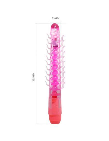 BAILE - FLEXI VIBE SENSUAL SPINE LANKSTAS VIBRUOJAMAS DILDO ALYVINĖ SPALVA 23,5 CM