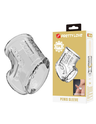 PRETTY LOVE - SHORT TRANSPARENT PENIS SHEATH