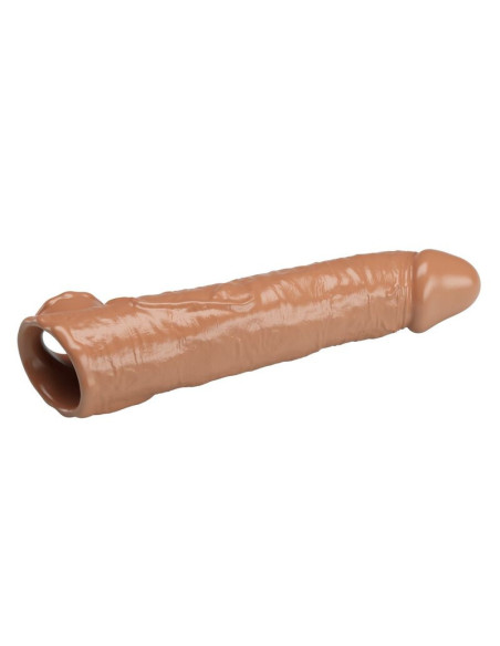 PRETTY LOVE - ADJUSTABLE PENIS EXTENSION SLEEVE 26 CM Ø 4 CM BROWN