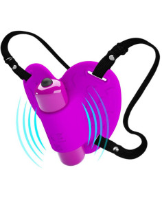 PRETTY LOVE – klitorio masažuoklis „Heartbeat“, 10 vibracijos režimų, violetinė spalva