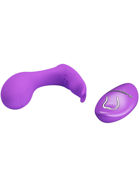 PRETTY LOVE – IDABELLE VIBRACIJOS IR PULSAVIMO NUOTOLINIO VALDYMO VALDYMAS, VIOLETINIS