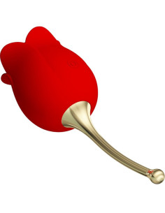PRETTY LOVE - ROSE LOVER ROSE CLITORIS STIMULATOR 12 VIBRATIONS RED 2