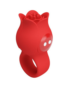 PRETTY LOVE - JAE ROSE SHAPED FINGER VIBRATOR 10 VIBRATIONS RED 2