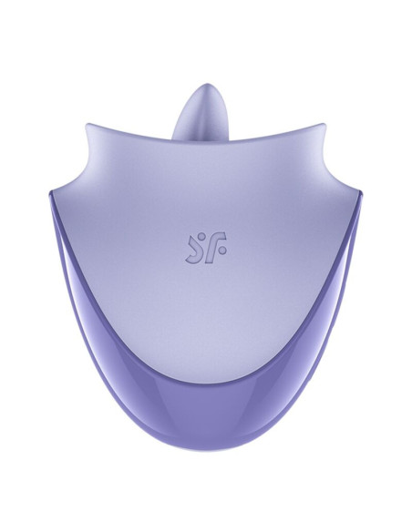 SATISFYER - TONGUE DANCER CLITORAL STIMULATOR WITH VIBRATION AND PULSATIONS LILAC
