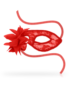 OHMAMA - MASKS MASKS WITH LACE AND RED FLOWER 2