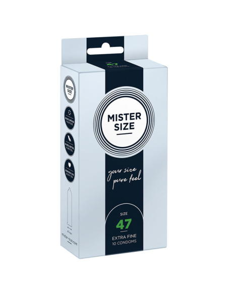 MISTER SIZE - CONDOMS SIZE XS 47 MM (10 UNITS)