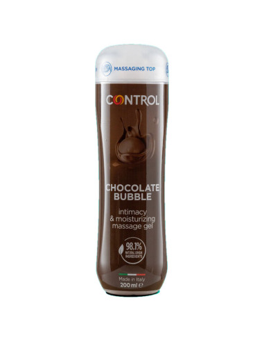 CONTROL - MASAŽINIS GELIS 3 IN 1 ŠOKOLADINIS BURBULAS 200 ML