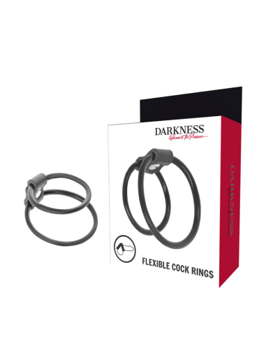 DARKNESS - ENHANCING DUO PENIS RINGS.