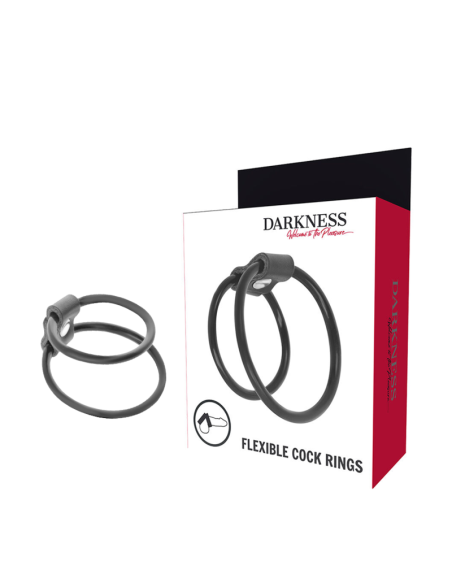 DARKNESS - ENHANCING DUO PENIS RINGS.