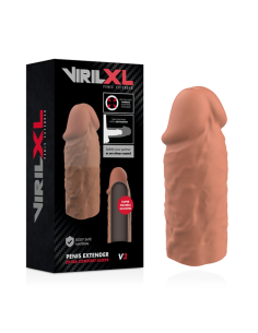VIRILXL - skysto silikono V3 rudas varpos ilgintuvas 2