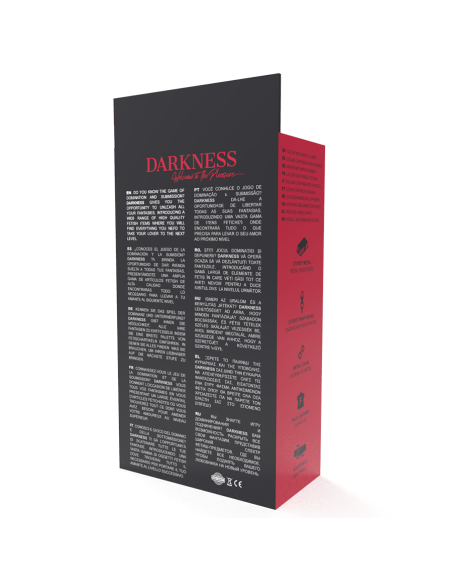 DARKNESS - antkaklis su spenelių spaustukais juodas