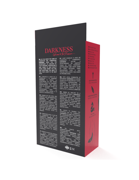 DARKNESS - SILVER ANAL PLUG 8 CM WITH BLACK TAIL