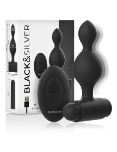 BLACKandSILVER - TUCKER SMALL SILICONE ANAL PLUG REMOTE CONTROL 2
