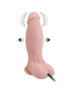 BAILE - REALISTIC VIBRATING AND INFLATABLE DILDO 18.8 CM 2