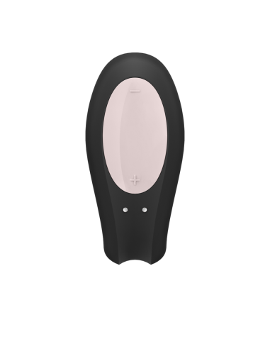 SATISFYER - DOUBLE JOY SU JUODOS spalvos programėle