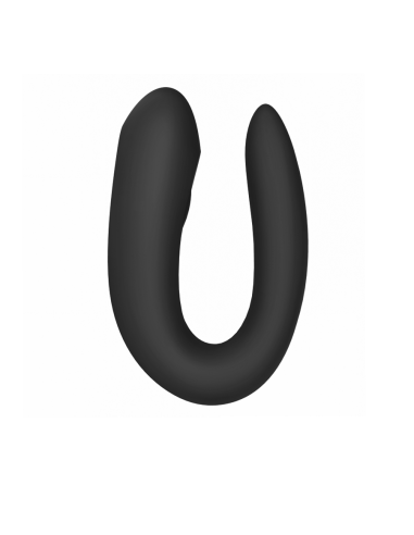 SATISFYER - DOUBLE JOY SU JUODOS spalvos programėle