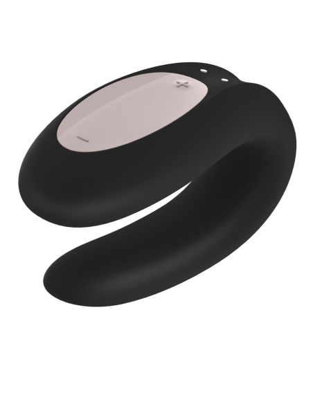 SATISFYER - DOUBLE JOY SU JUODOS spalvos programėle