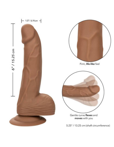 CALEXOTICS - SILICONE STUDS 15.24 CM BROWN